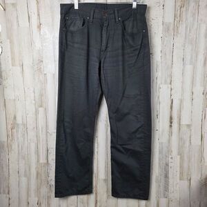 Levi's 505 Dark Gray Regular Fit Straight Leg Jeans Size 33